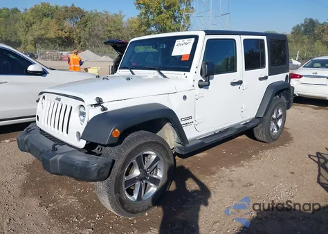 2016 Jeep Wrangler Unlimited Sport из США, поврежденный, VIN 1C4BJWDG5GL347865